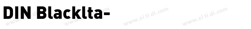 DIN Blacklta字体转换